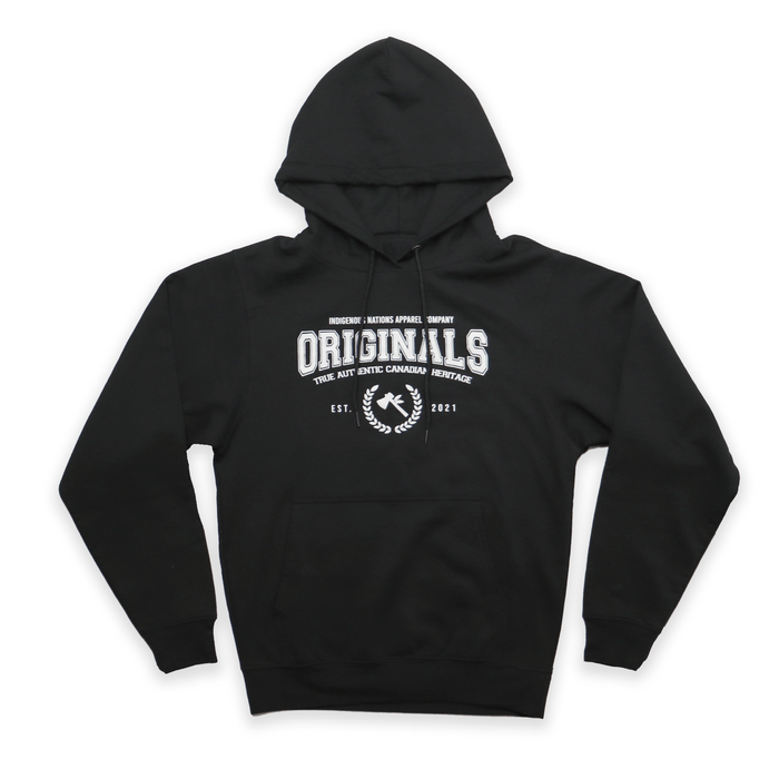 Originals Hoodie featuring ORIGINALS graphic on front, showcasing identity and heritage in a relaxed fit.