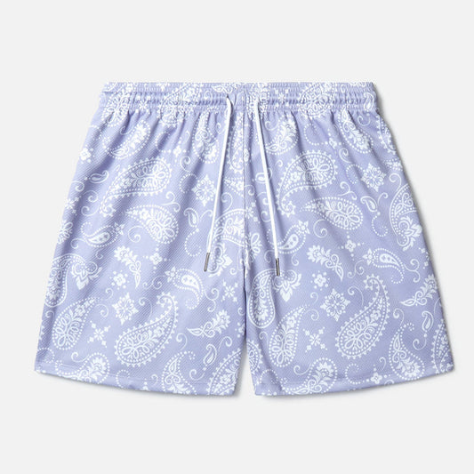 PAISLEY PARADISE SHORTS - LAVENDER