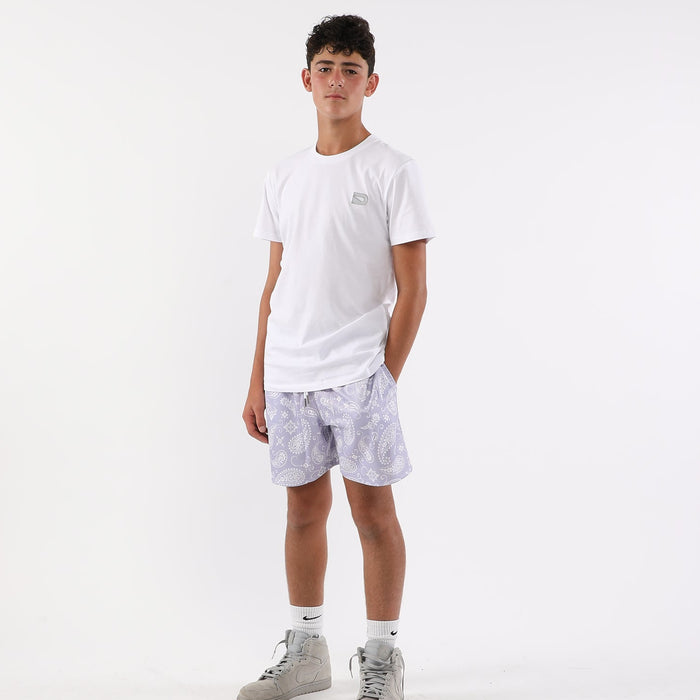 PAISLEY PARADISE SHORTS - LAVENDER