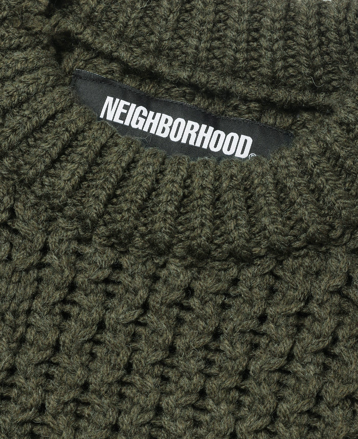 Patchwork Savage Sweater (Olive)