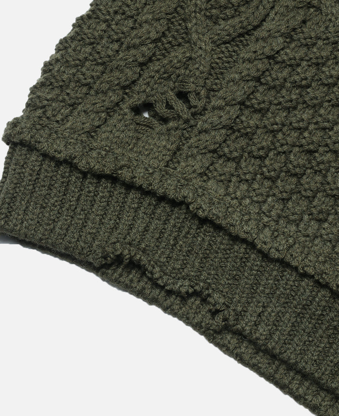 Patchwork Savage Sweater (Olive)