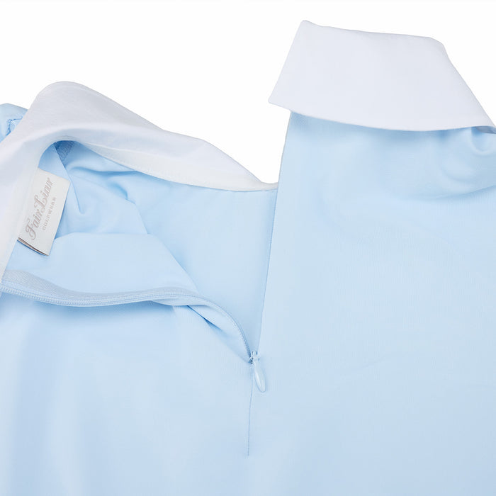 Petit Collar Puff T-shirt (Blue)