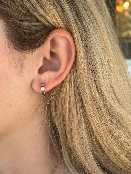 petite gold hoops