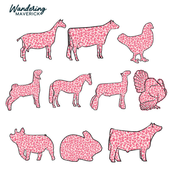 Pink Cheetah Animals - Choose your animal – Hoodie