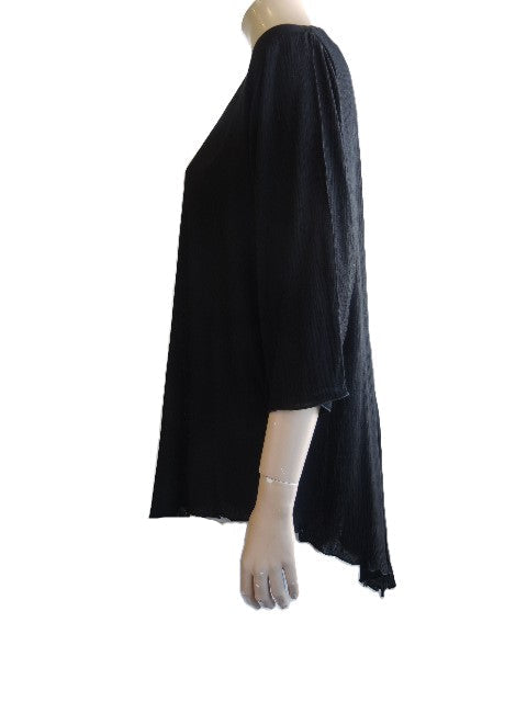 Plain Crinkle Rayon Top (Pink or Black)