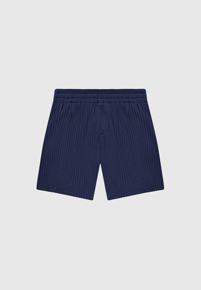 pleated-shorts-navy