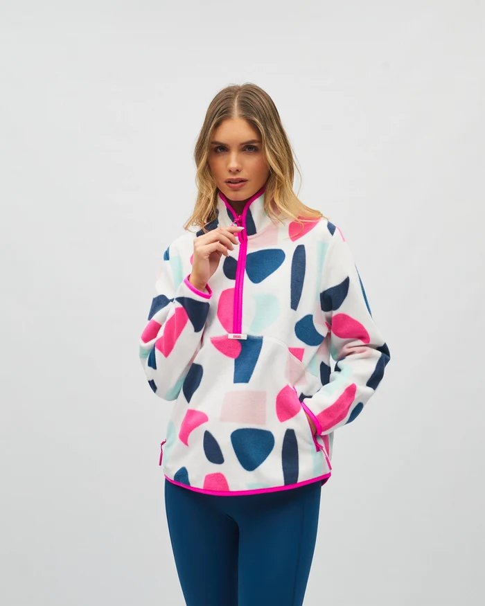 Poppy Half Zip Multi Colour