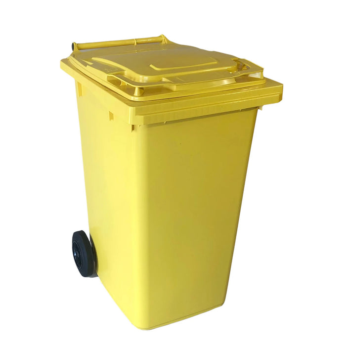 Prügikonteiner 240L prügikast kollane
