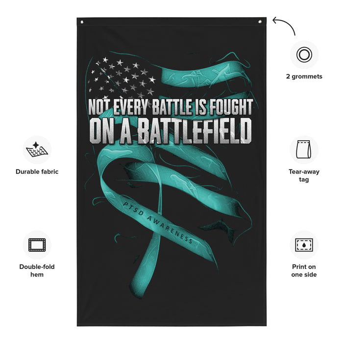 PTSD Battle Wall Flag