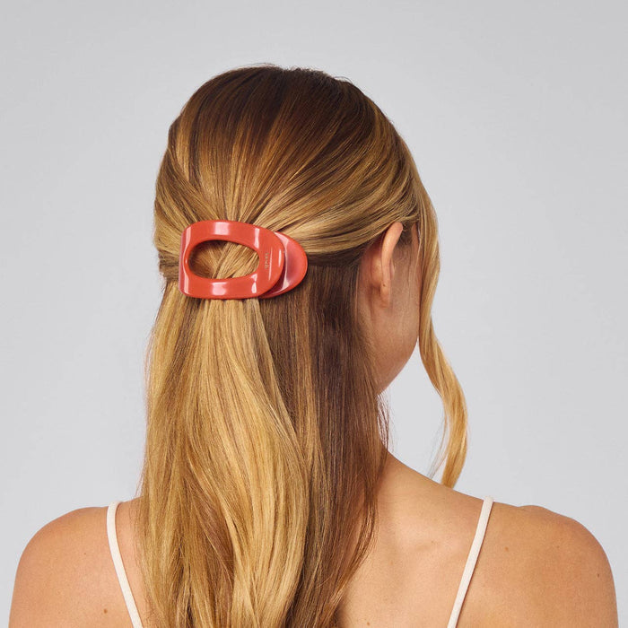 Recycled Plastic Flat Cloud Clip - Cherry – alternate view 2