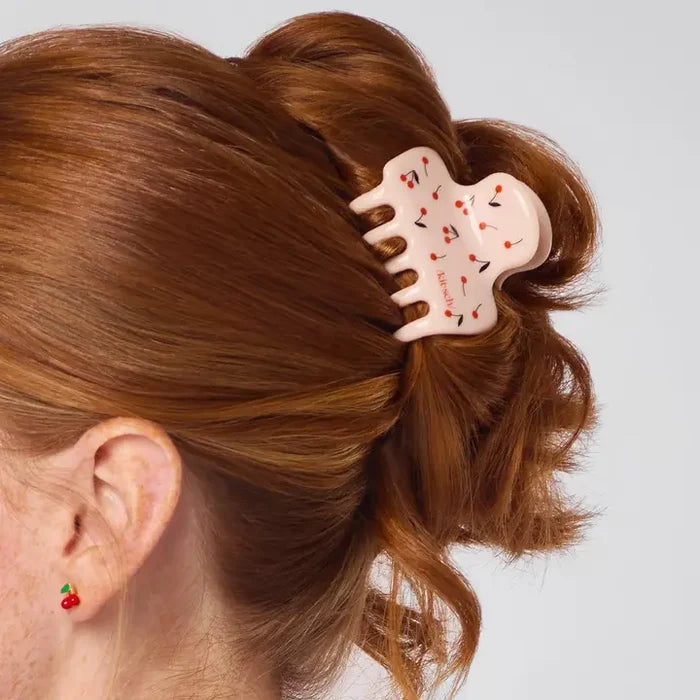 Recycled Plastic Medium Cloud Clip - Cherry Print