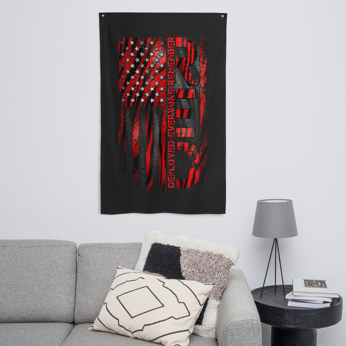 R.E.D. Tiger American Flag Wall Flag