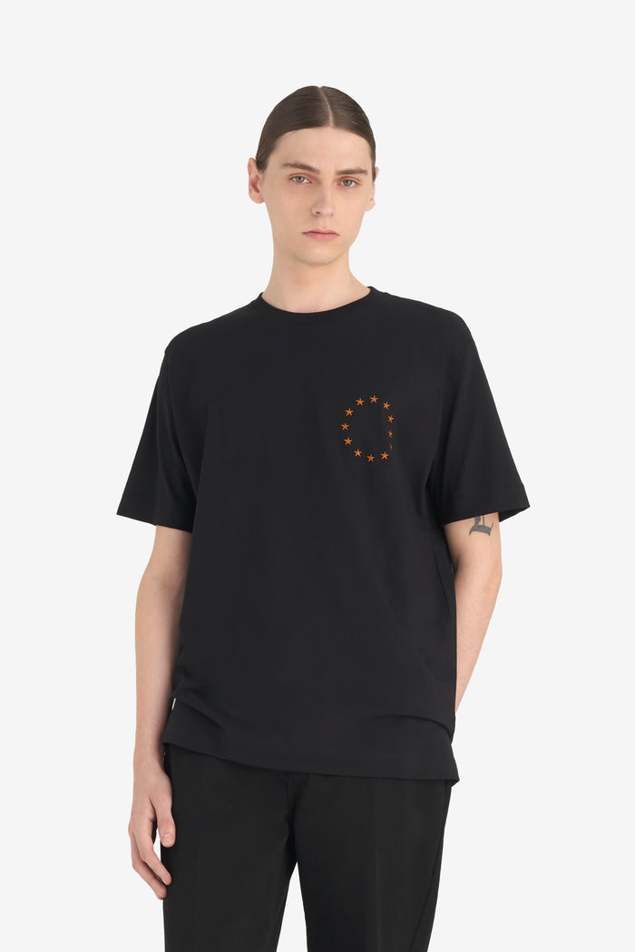 REGULAR T-SHIRT EUROPA XXS / BLACK
