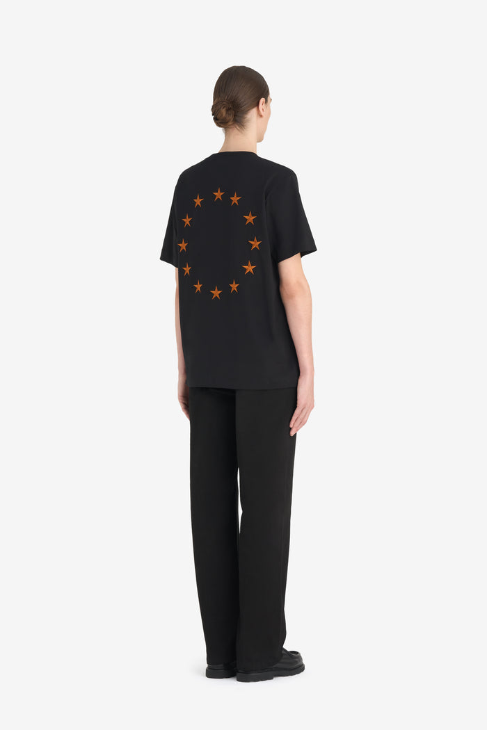REGULAR T-SHIRT EUROPA XXS / BLACK
