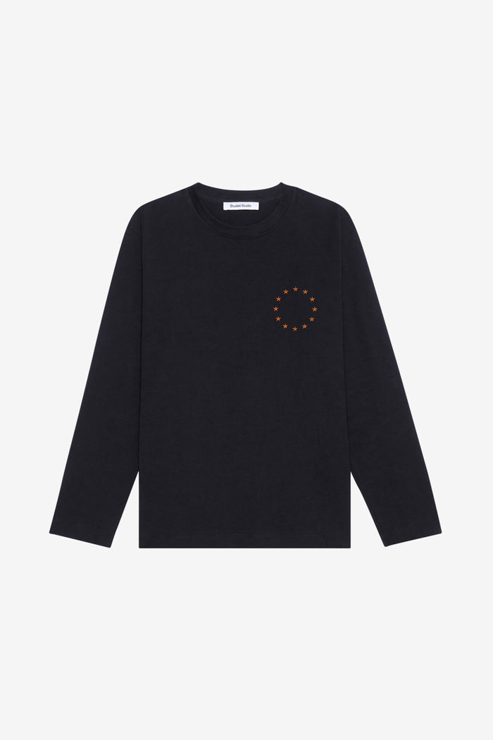 REGULAR T-SHIRT LONG SHIRT EUROPA XXS / BLACK
