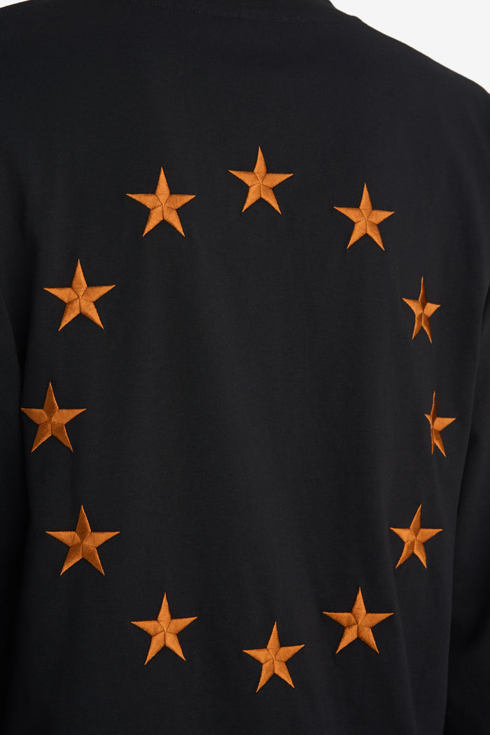 REGULAR T-SHIRT LONG SHIRT EUROPA XXS / BLACK