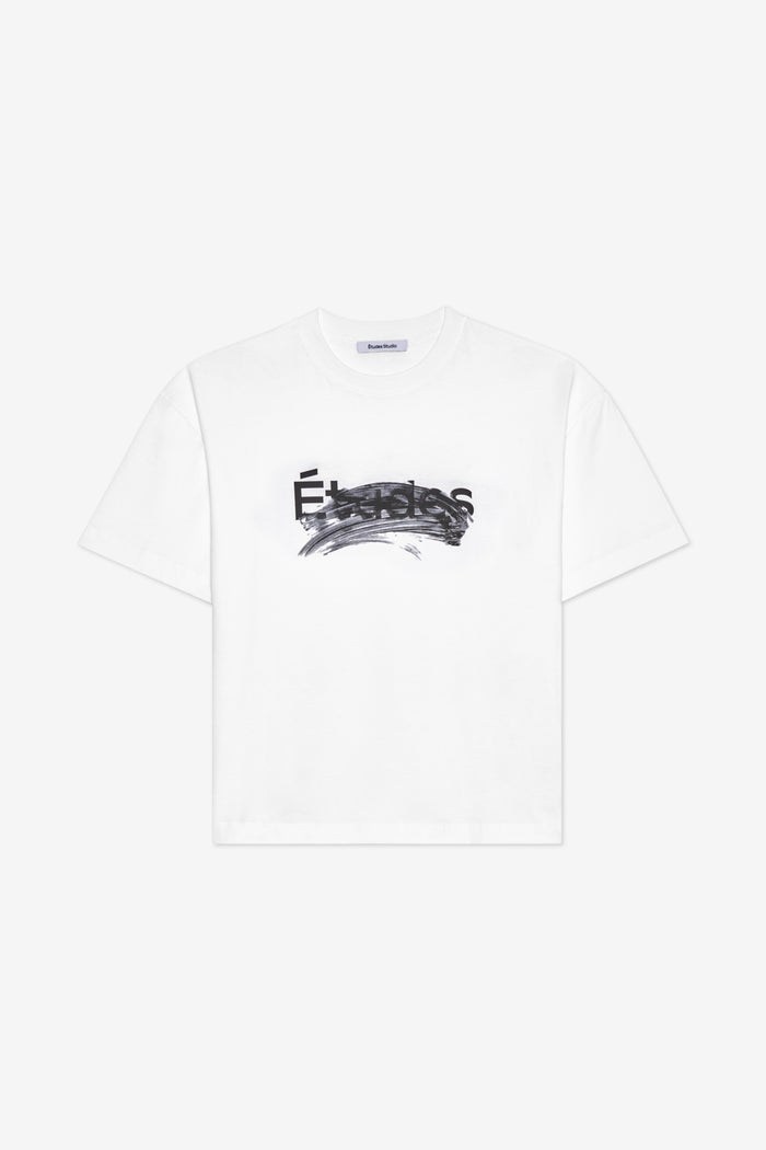 RELAX T-SHIRT SMUDGED LOGO XXS / WHITE