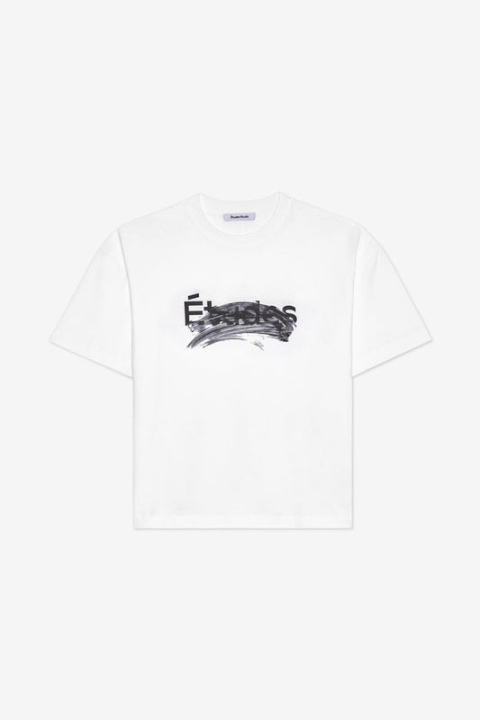 RELAX T-SHIRT SMUDGED LOGO XXS / WHITE