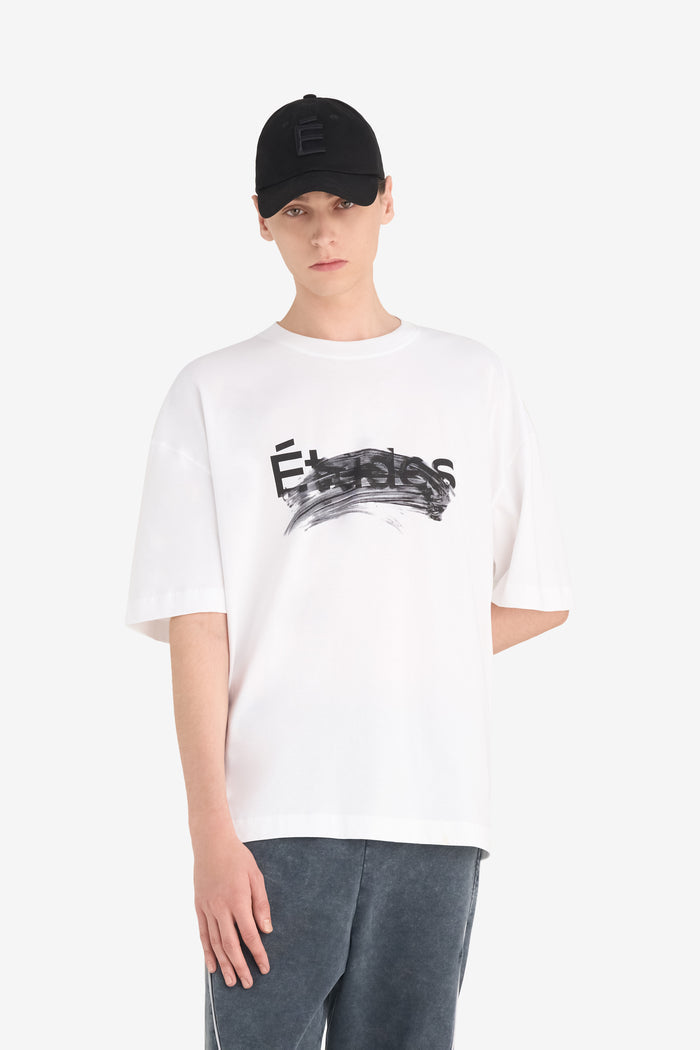 RELAX T-SHIRT SMUDGED LOGO XXS / WHITE