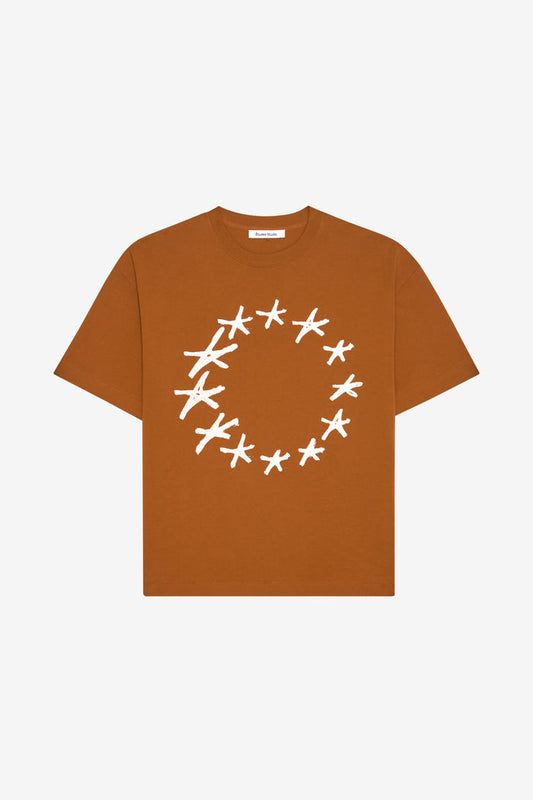 RELAX T-SHIRT STARS XXS / CAMEL