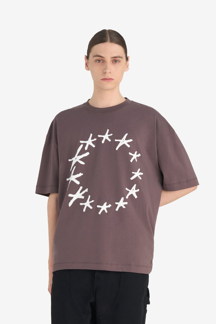 RELAX T-SHIRT STARS XXS / SHALE