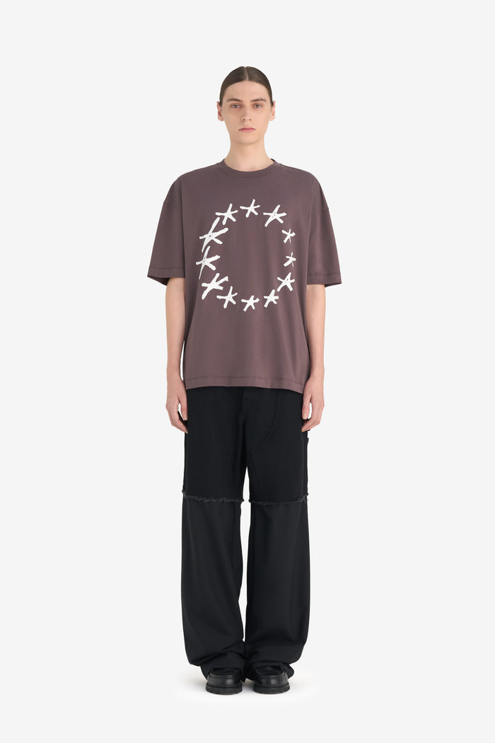 RELAX T-SHIRT STARS XXS / SHALE