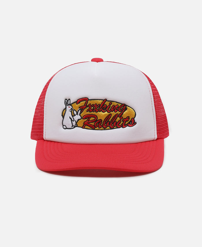 Retro Logo Mesh Cap (Red)