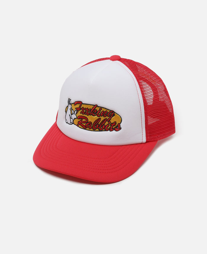 Retro Logo Mesh Cap (Red)