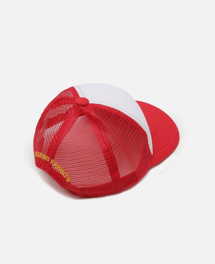 Retro Logo Mesh Cap (Red)