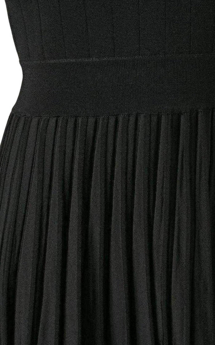 Balmain Ribbed Stretch Knit Mini Dress - Runway Catalog