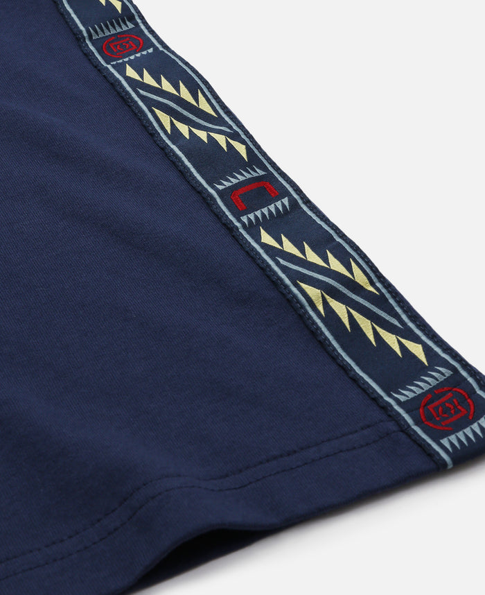 Ribbon Badge T-Shirt (Navy)