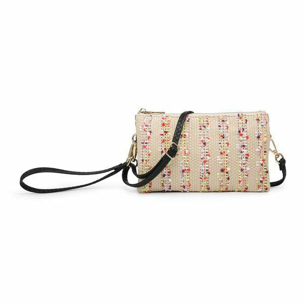 Riley Woven Straw Crossbody Purse Handbags Jen & co