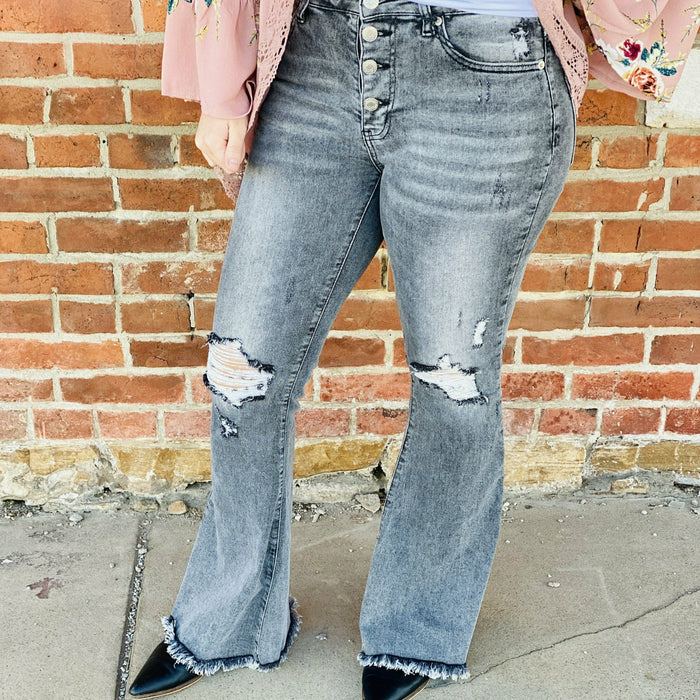 Risen Mid Rise Flares  risen jeans