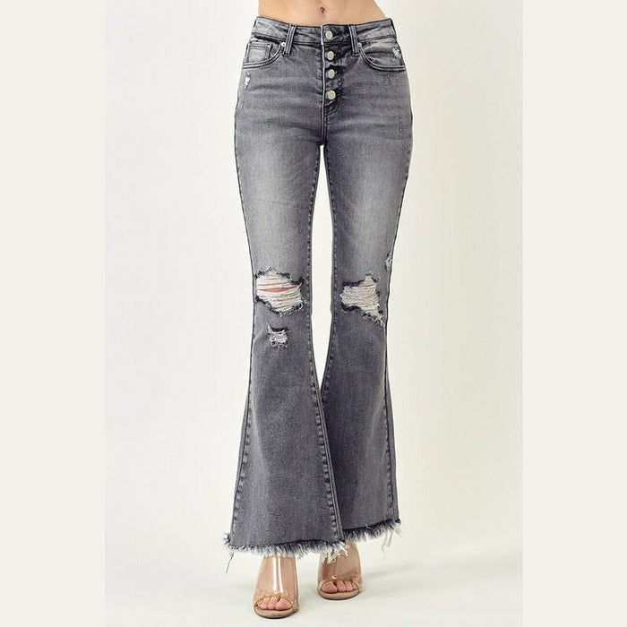 Risen Mid Rise Flares  risen jeans