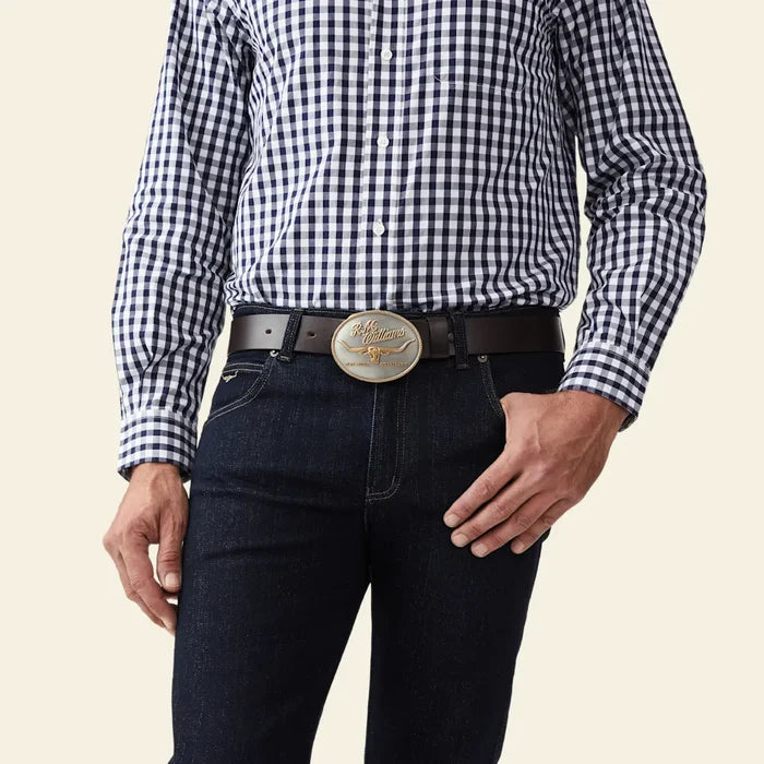 RM Williams Logo Belt Buckle
