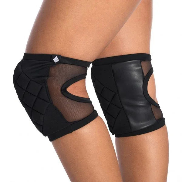Tabla de tallas de las rodilleras Poledancerka Black con bolsillo en centímetros