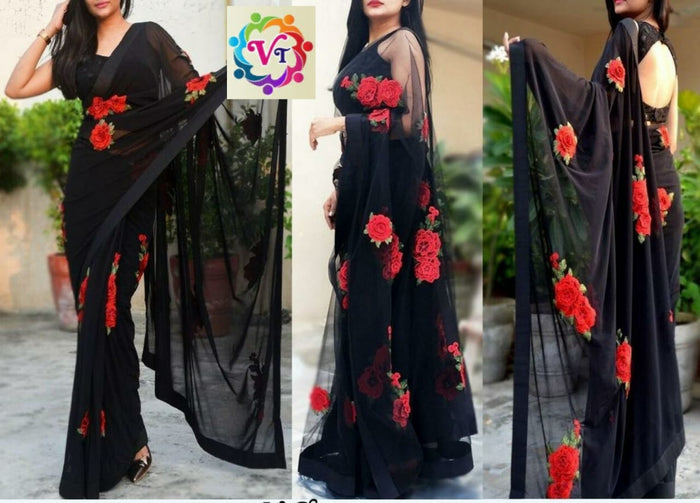 Rose Designer Saree