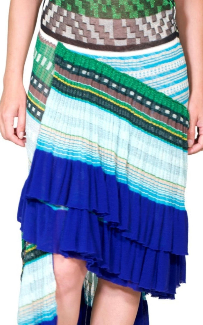 Missoni Roude Ruffled Crochet Knit Dress - Runway Catalog