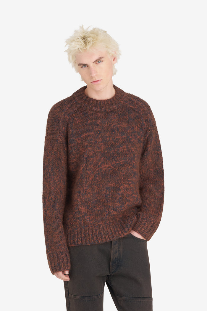 ETUDES STUDIO ROUND NECK MARLED RUST 2