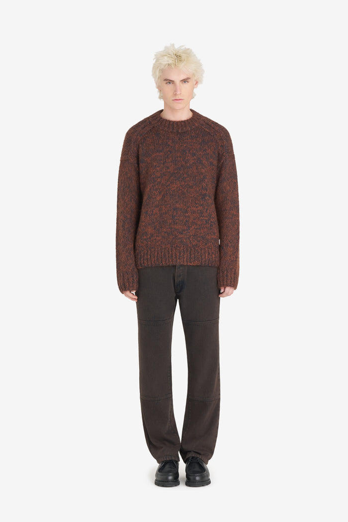 ETUDES STUDIO ROUND NECK MARLED RUST 3