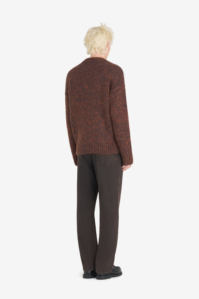 ETUDES STUDIO ROUND NECK MARLED RUST 5