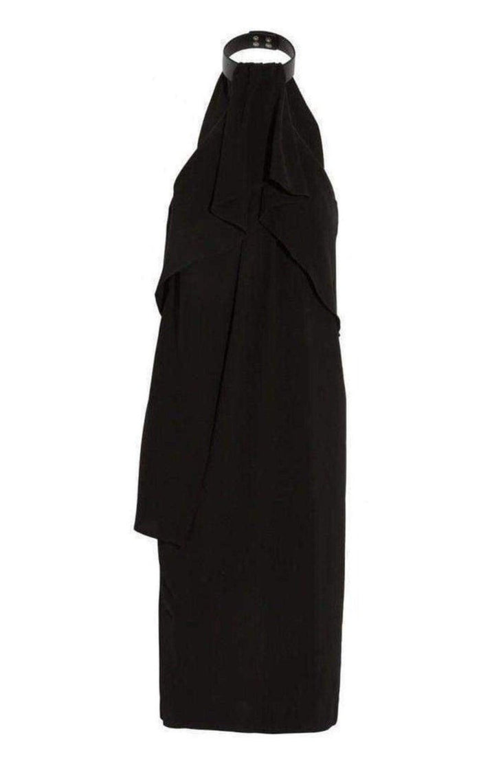 McQ - Alexander McQueen Ruffled Halterneck Crepe Dress - Runway Catalog