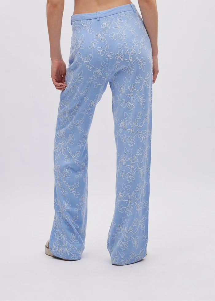Samantha Trousers Blue Daisy