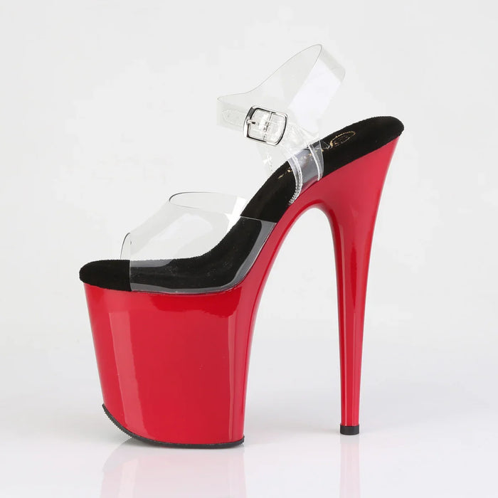 Sandalia Pole Dance PLEASER FLAMINGO-808 Rojo 24/48 HRS
