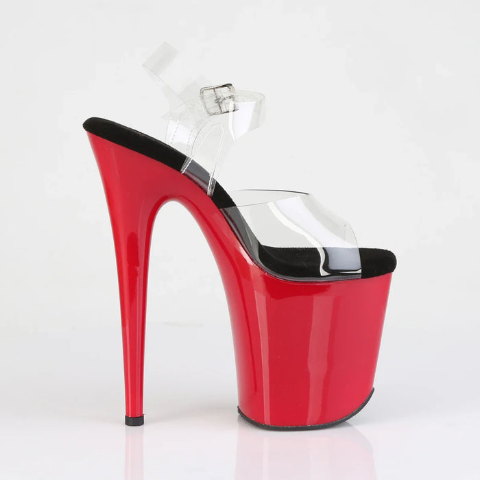 Sandalia Pole Dance PLEASER FLAMINGO-808 Rojo 24/48 HRS