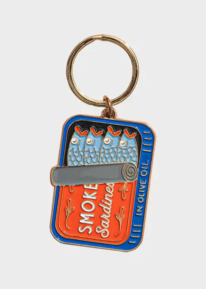 Sardines Can Enamel Keychain
