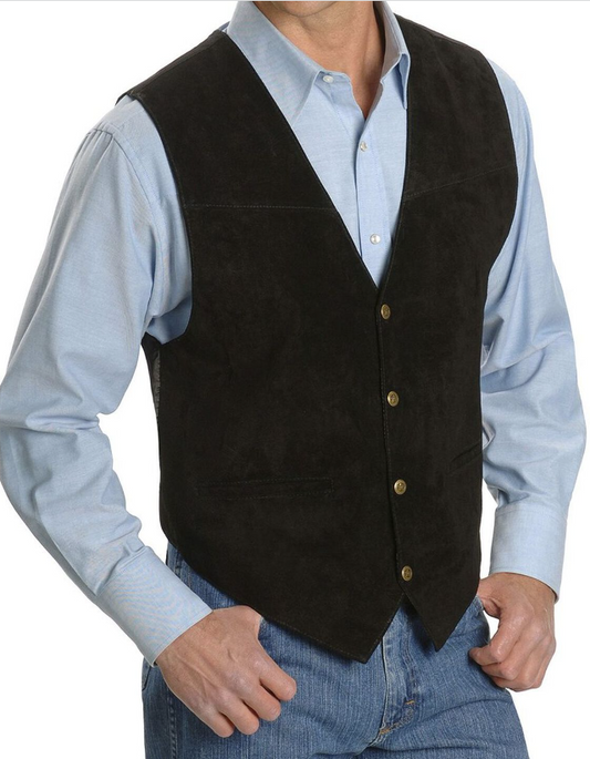 SCULLY'S SUEDE SNAP FRONT VEST (3 COLOR OPTIONS)