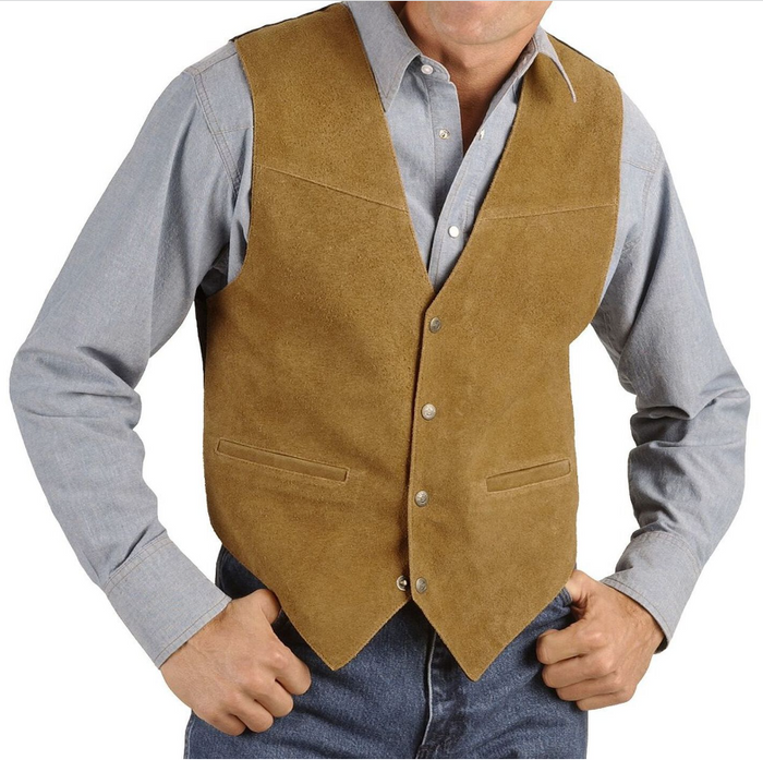 SCULLY'S SUEDE SNAP FRONT VEST (3 COLOR OPTIONS)
