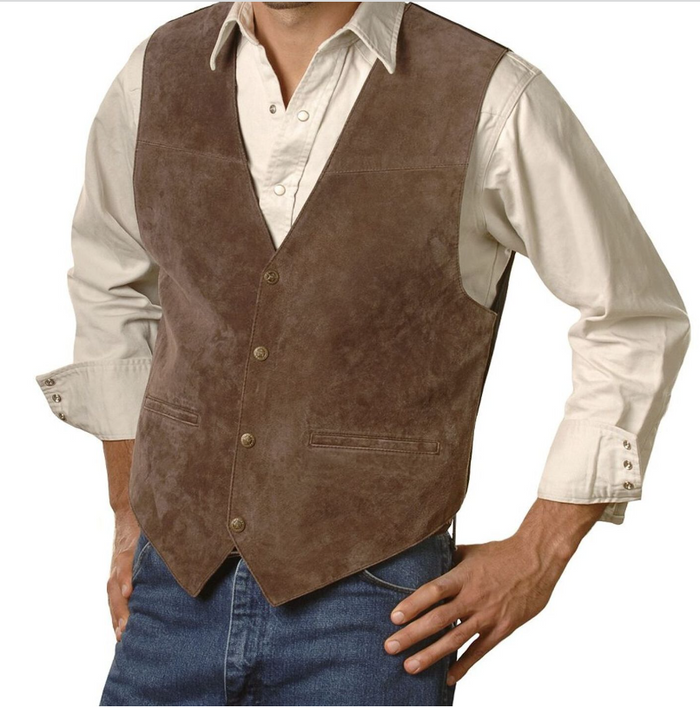 SCULLY'S SUEDE SNAP FRONT VEST (3 COLOR OPTIONS)