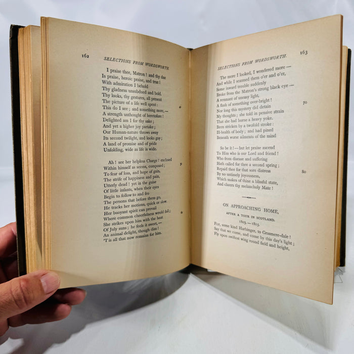 Selections from Wordsworth with Notes by A.J. George 1889 D.C. Heath & Co. Publishers